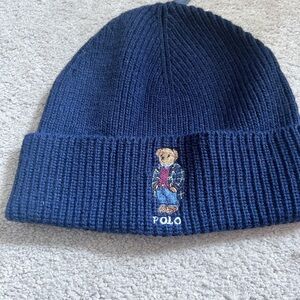 Ralph Lauren Navy Knit Beanie